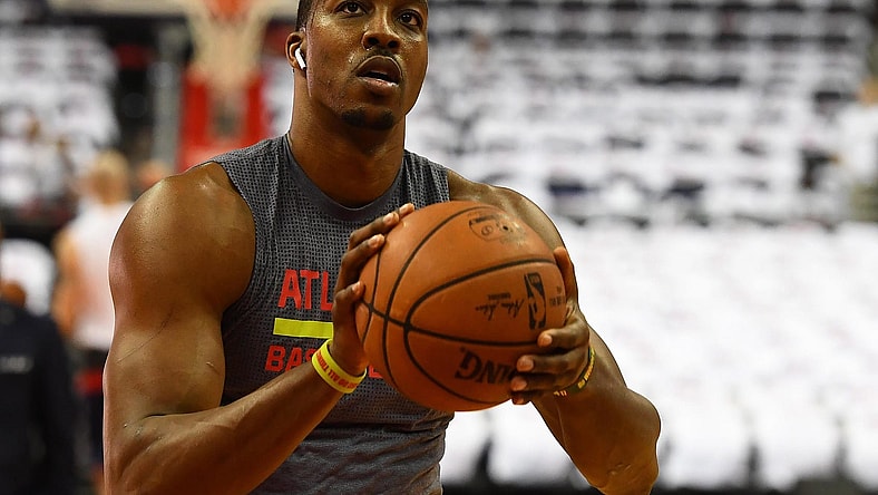 Dwight Howard practice Atlanta Hawks