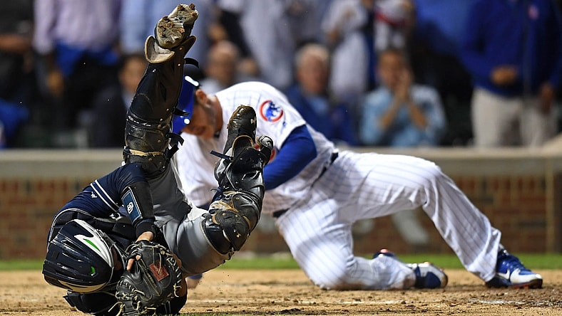 MLB is reviewing Anthony Rizzo home plate collision.