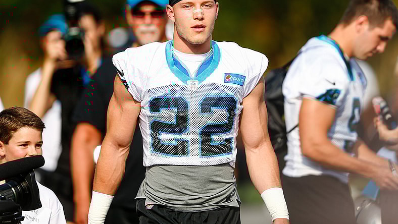 Christian McCaffrey Carolina Panthers training camp