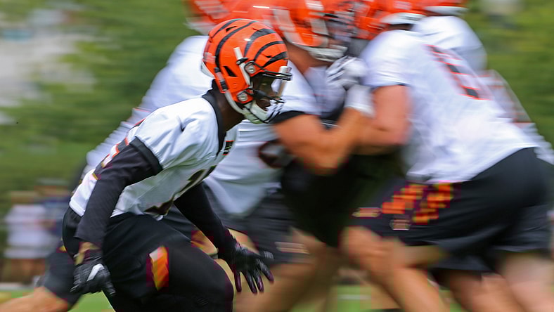 Cincinnati Bengals WR Josh Ross during training camp