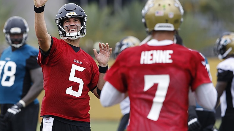 Jaguars quarterbacks Blake Bortles and Chad Henne