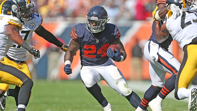 Chicago Bears running back Jordan Howard against Pittsburgh Steelers in NFL Week 3