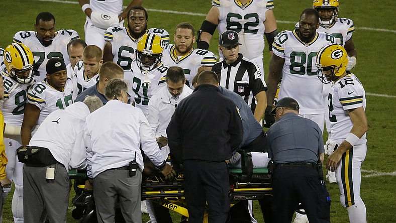 Danny Trevathan was not ejected for his illegal hit on Davante Adams, but he should have been