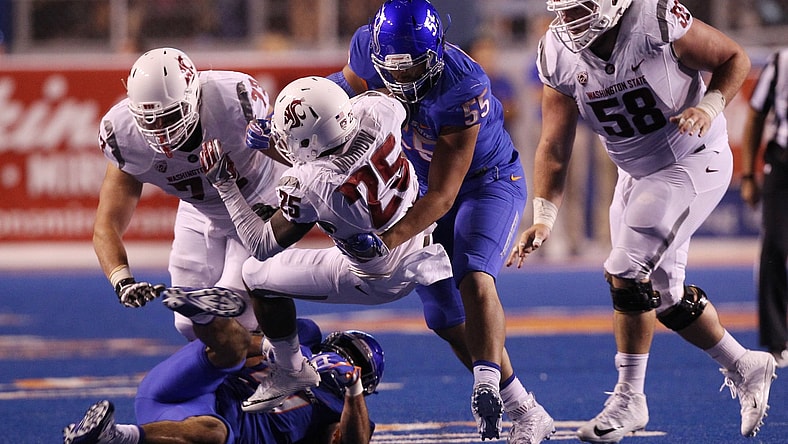 Boise State defensive lineman David Moa