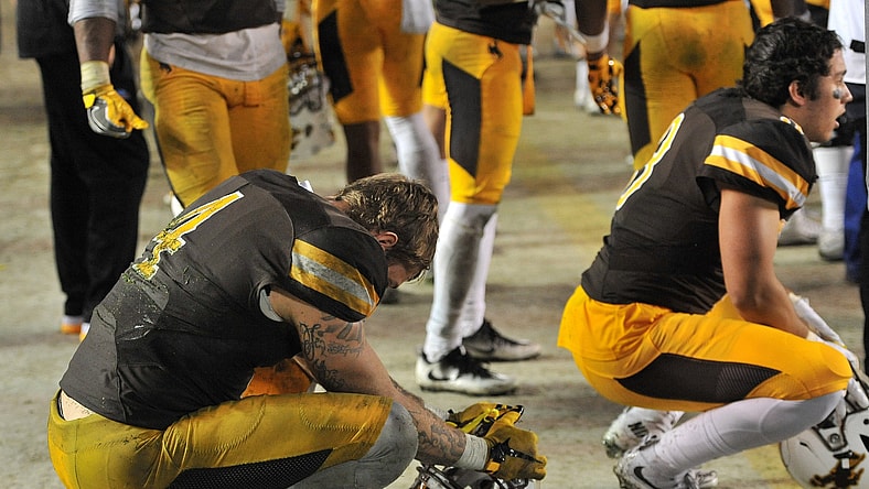Wyoming punter Tim Zaleski did not have a good day