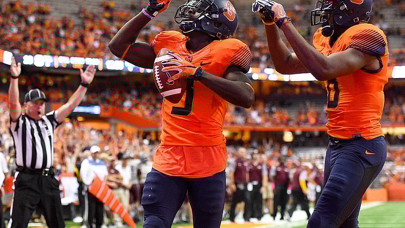 Syracuse receiver Steve Ishmael during college football Week 7
