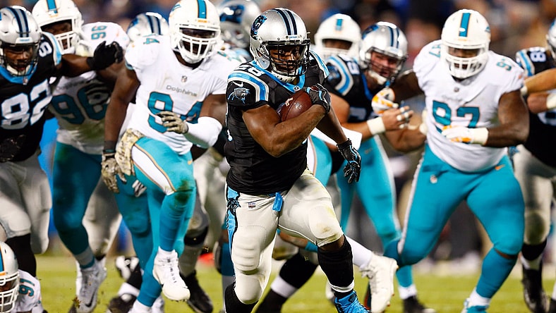 Panthers running back Jonathan Stewart on Monday Night Football