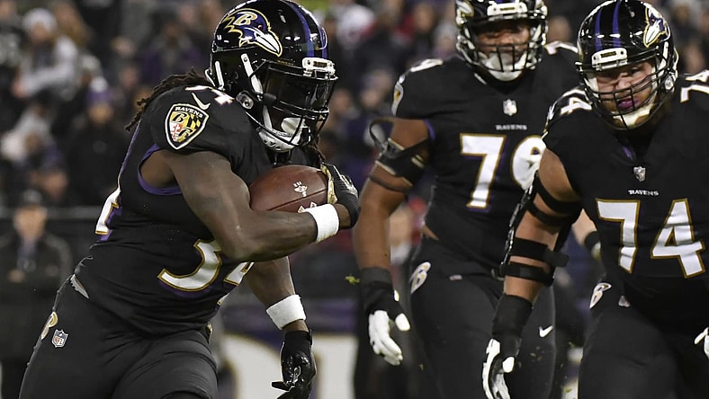 Ravens running back Jarvorius Allen on Monday Night Football