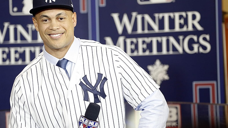 Yankees introduce Giancarlo Stanton
