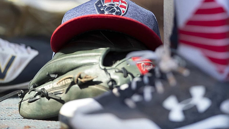 Brewers hat during MLB game against the Orioles