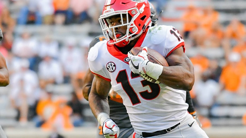 Georgia running back Elijah Holyfield