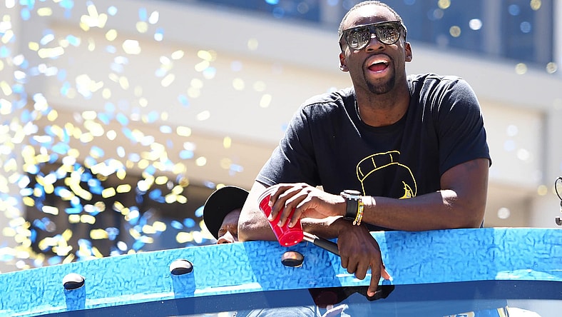 Warriors forward Draymond Green during the team's championship parade