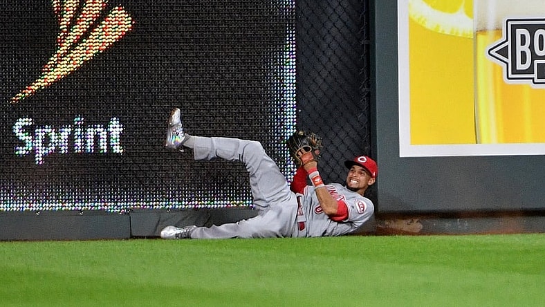 Reds center fielder Billy Hamilton