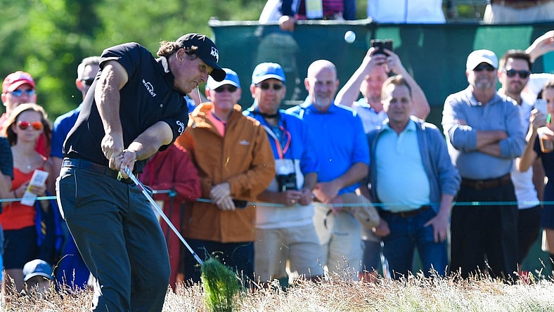 Phil Mickelson at Shinnecock Hills during the 2018 U.S. Open