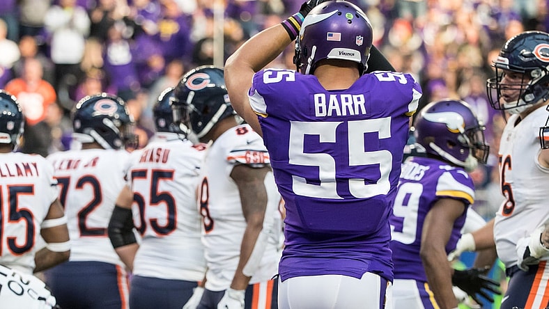 Vikings' Anthony Barr during NFL game against the Chicago Bears