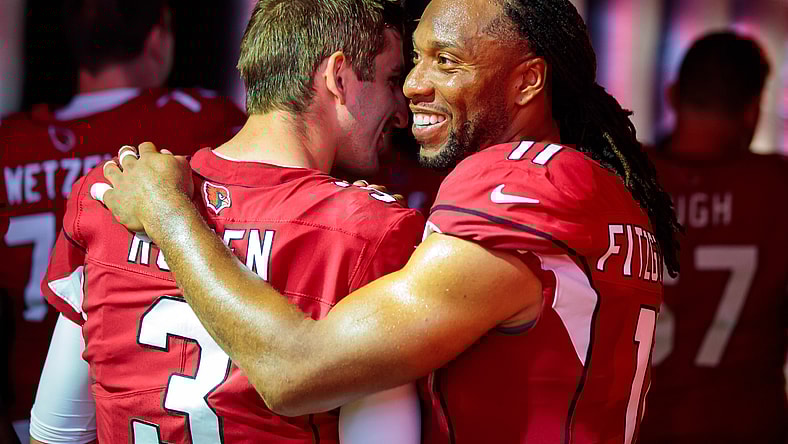 Josh Rosen and Larry Fitzgerald
