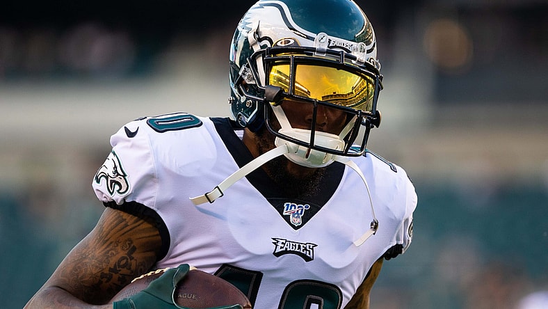 Eagels DeSean Jackson before Ravens game