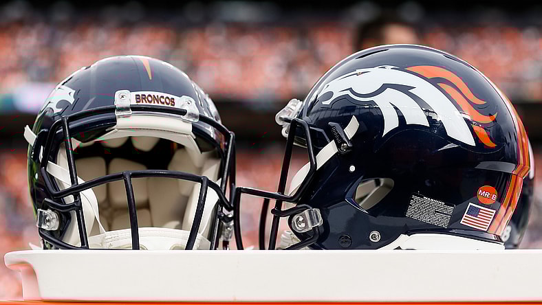 Denver Broncos helmets