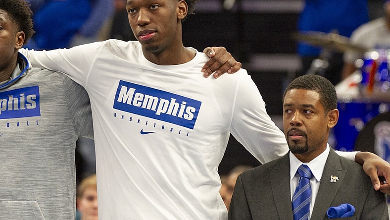 Memphis' James Wiseman during National Anthem