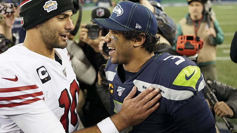Russell Wilson Jimmy Garoppolo NFL Playoffs