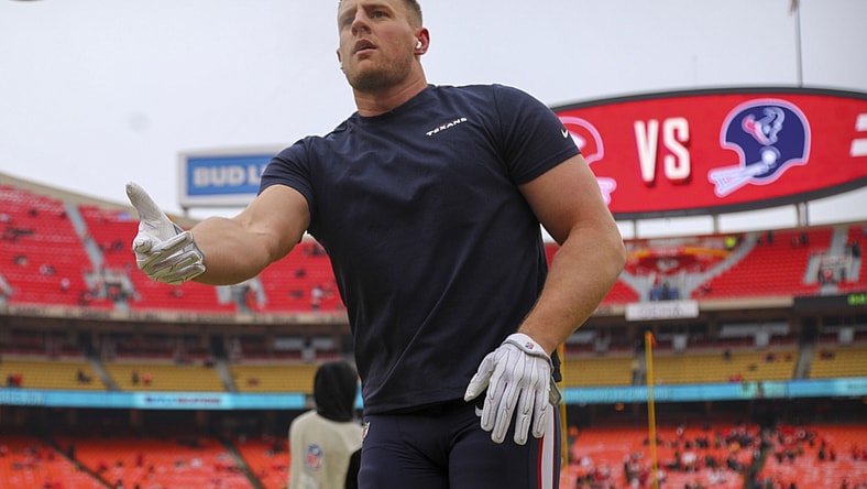 Texans J.J. Watt before NFL playoff game