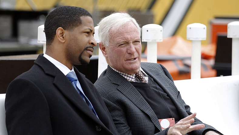 Browns owner Jimmy Haslam during NFL game against the Steelers