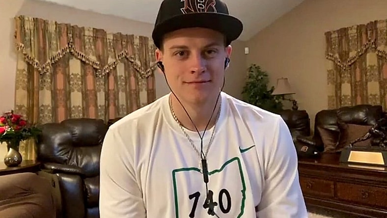 Bengals QB Joe Burrow during 2020 NFL Draft