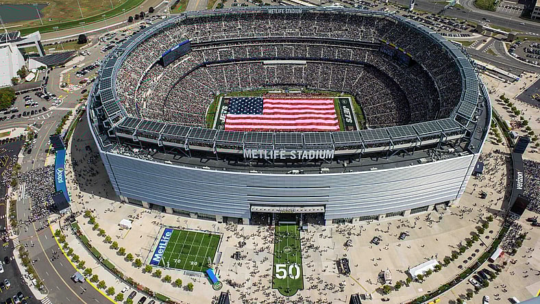 Aerial view of MetLife Stadium
