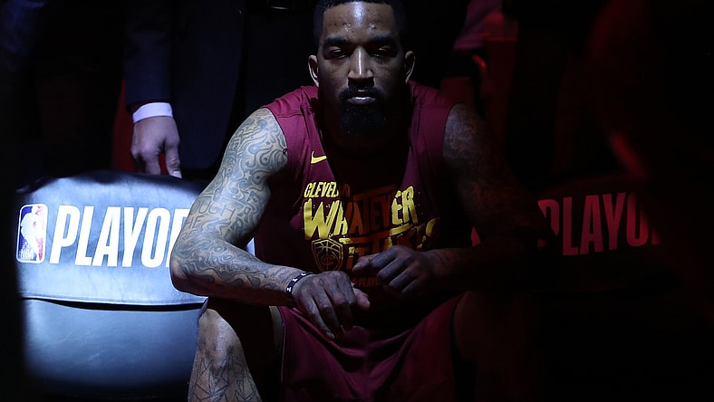 NBA guard J.R. Smith during a game against the Raptors