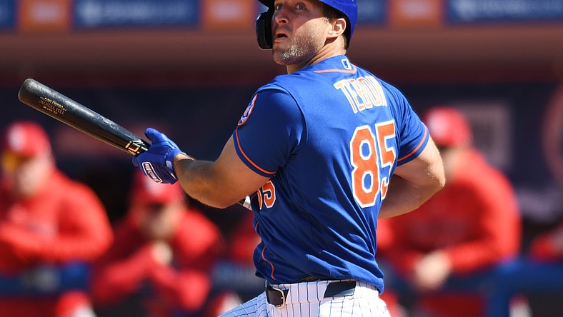 New York Mets outfielder Tim Tebow