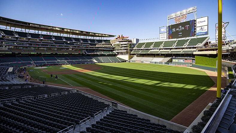 Twins' Target Field before ALDS game against the Yankees