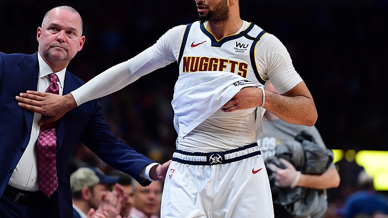 Nuggets' Jamal Murray during a game against the Bucks