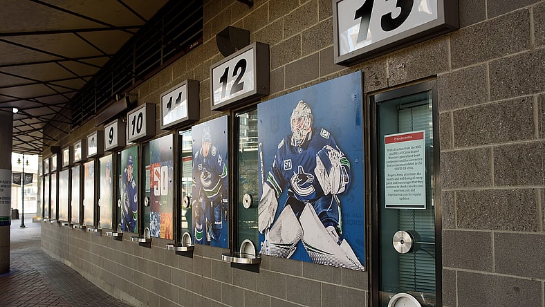 General view of Vancouver Canucks Rogers Arena