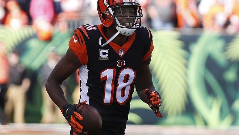 Bengals A.J. Green during game against Patriots