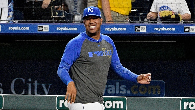 Kansas City Royals catcher Salvador Perez