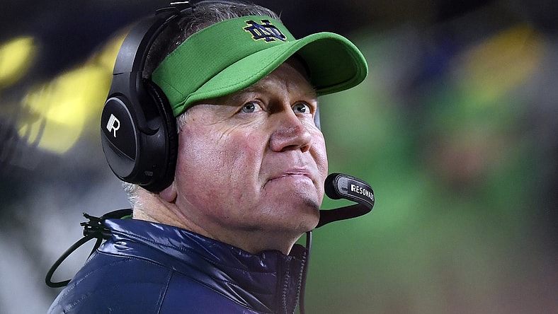 Notre Dame football coach Brian Kelly