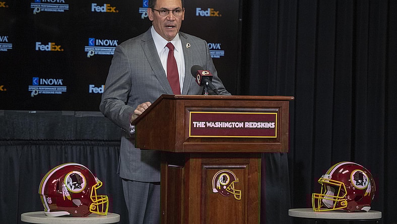 Washington head coach Ron Rivera during intro press conference