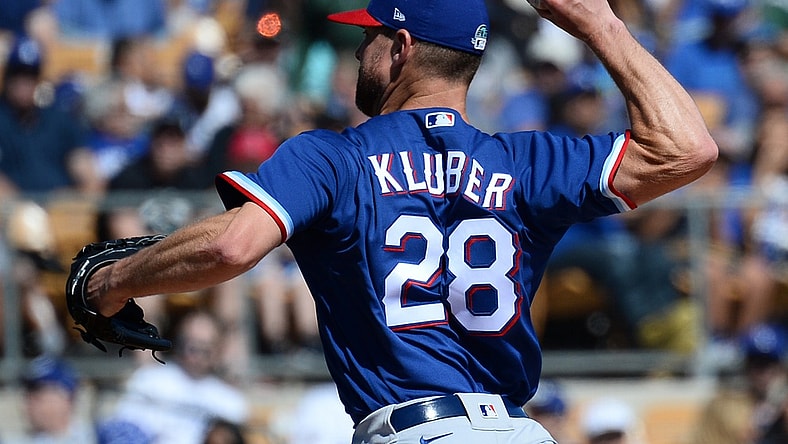 Texas Rangers starting pitcher Corey Kluber