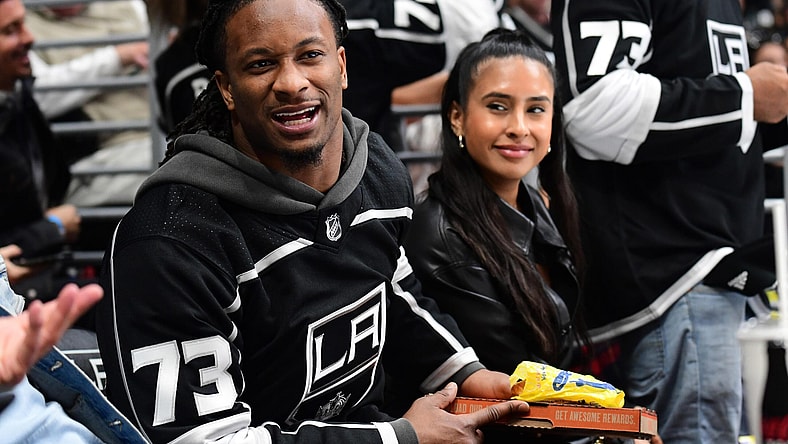 Falcons RB Todd Gurley during Kings NHL game