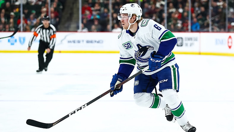 Canucks star Brock Boeser against the Wild