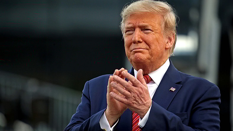 President Trump during Daytona 500