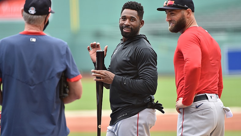 Red Sox star Jackie Bradley Jr. at Fenway Park