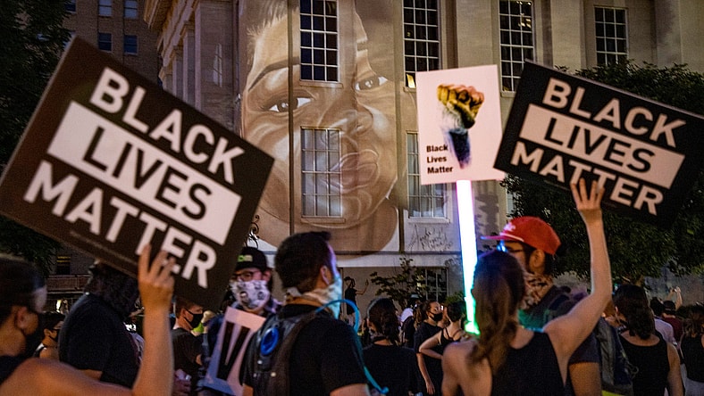 Breonna Taylor Black Lives Matter protest in Louisville.