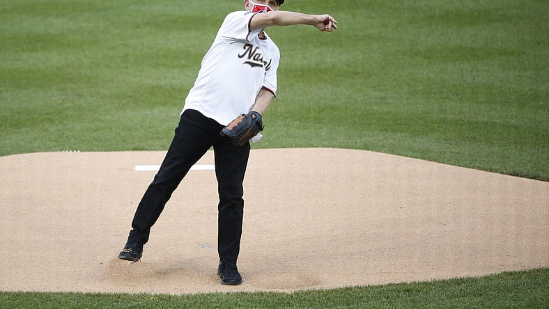 Anthony Fauci first pitch during Nationals-Yankees MLB opener.