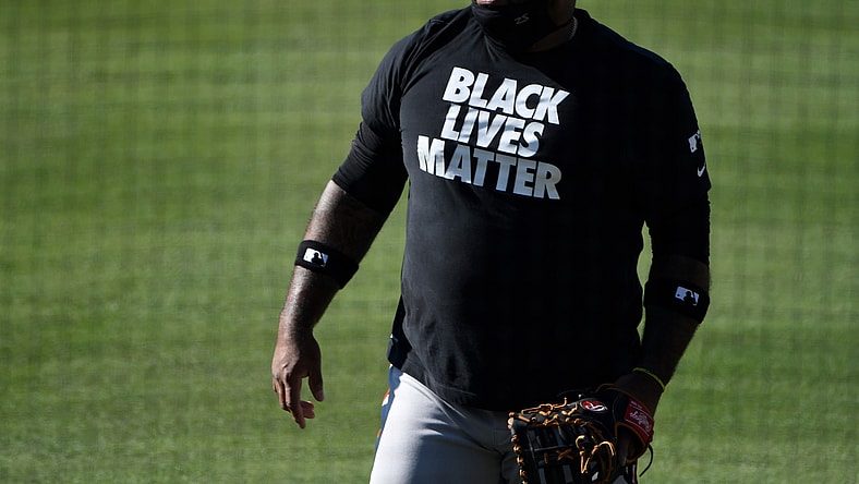 Giants Pablo Sandoval sports Black Lives Matter shirt again of Dodgers game