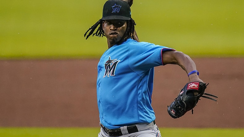 Marlins starting pitcher Jose Urena