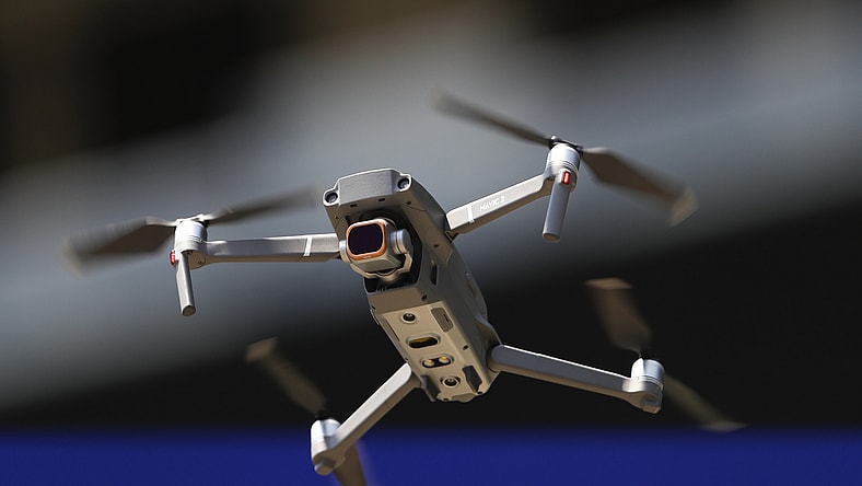 Drone during MLB game