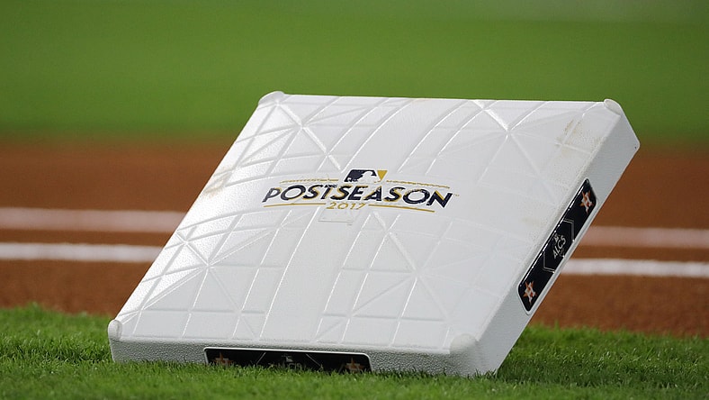 MLB postseason logo on base