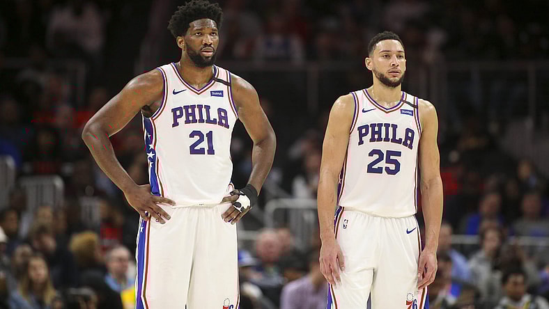 Philadelphia 76ers stars Ben Simmons and Joel Embiid
