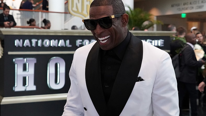 Hall of Famer Deion Sanders during NFL Honors.